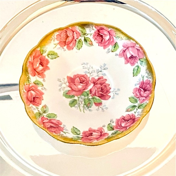Vintage Bell England Fine Bone China Trinket Dish Lady Alexander Rose Romantic - Picture 1 of 9